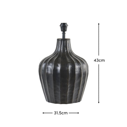 Radford_31cm_Metal_Table_Lamp_Base_Black_Bronze - Laura James