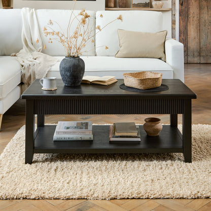 Raleigh Black Oak Coffee Table - Laura James 