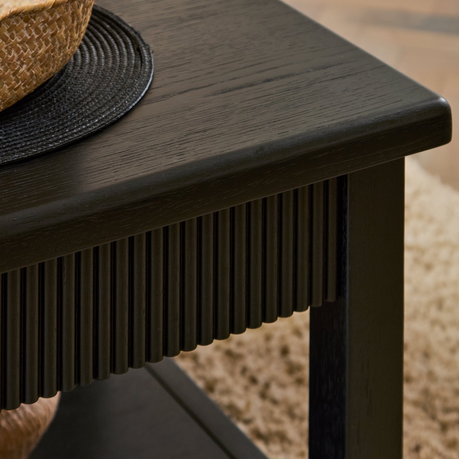 Raleigh Black Oak Coffee Table - Laura James 
