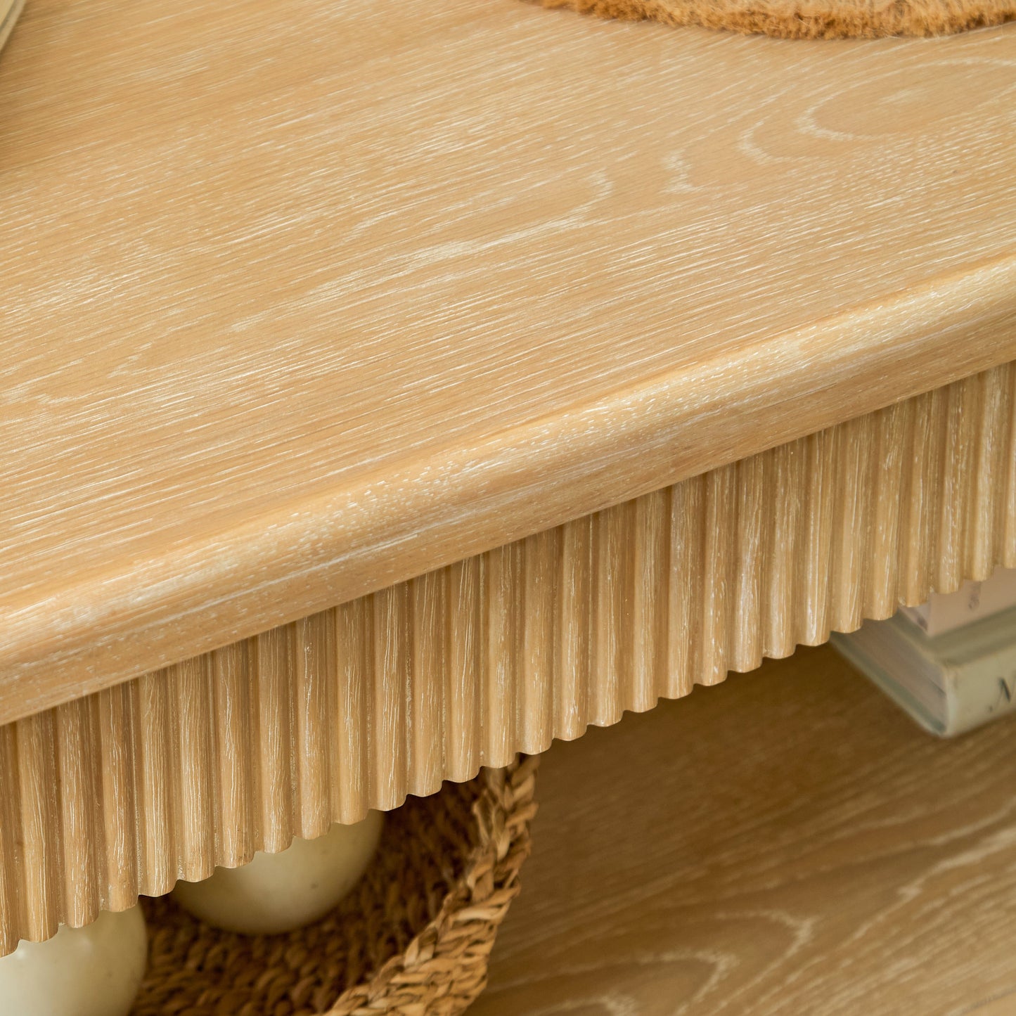 Raleigh Whitewash Coffee Table - Laura James 
