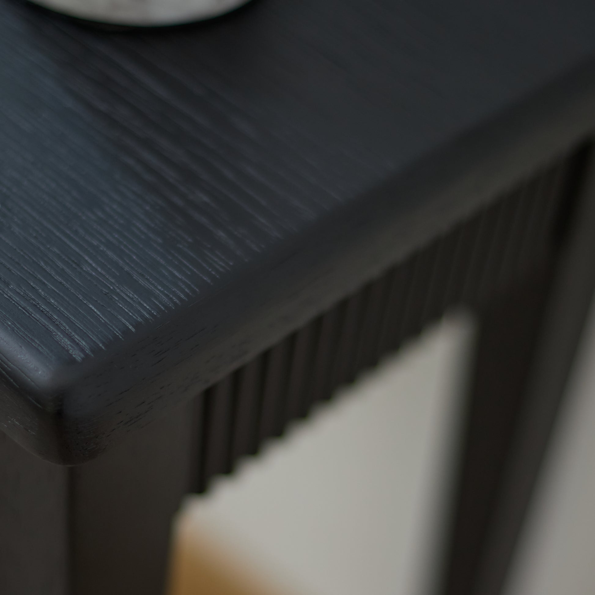 Raleigh Black Oak Console Table - Laura James