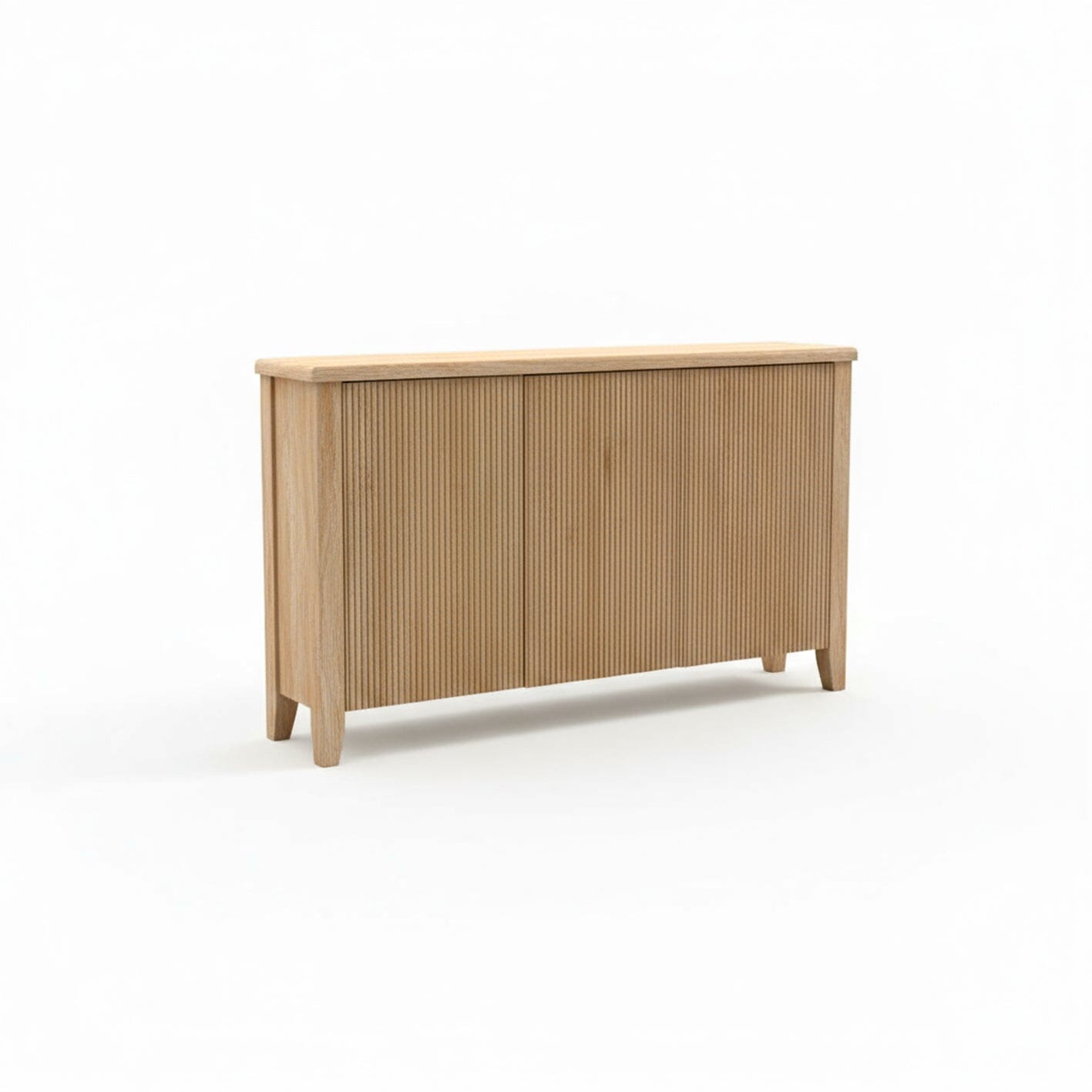 Raleigh 3 Door Large Sideboard - Whitewash Oak - Laura James