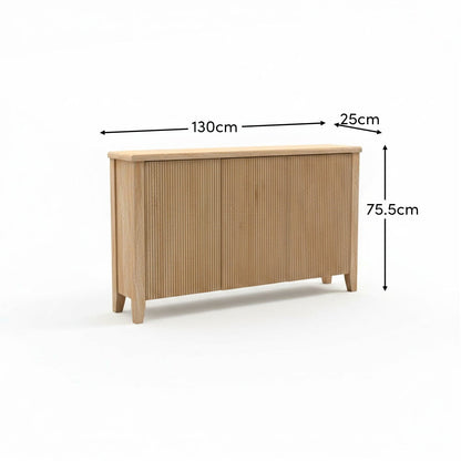 Raleigh 3 Door Large Sideboard - Whitewash - Laura James 