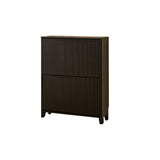 Raleigh 2 Door Shoe Cabinet - Black - Laura James 