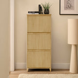 Raleigh 3 Door Shoe Cabinet - Whitewash - Laura James 
