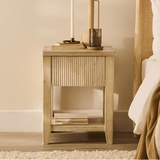 Raleigh 1 Drawer Bedside Table - Whitewash