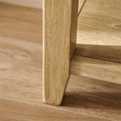 Raleigh 1 Drawer Bedside Table - Whitewash - Laura James 