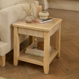 Raleigh 45cm Side Table - Whitewash - Laura James 