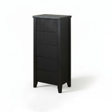 Raleigh 5 Drawer Tallboy - Black Oak - Laura James