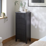 Raleigh 5 Drawer Tallboy - Black Oak - Laura James