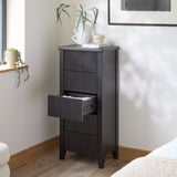 Raleigh 5 Drawer Tallboy - Black Oak - Laura James