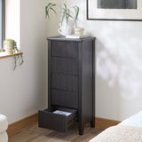 Raleigh 5 Drawer Tallboy - Black Oak - Laura James