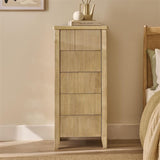 Raleigh 5 Drawer Tallboy - Whitewash - Laura James 