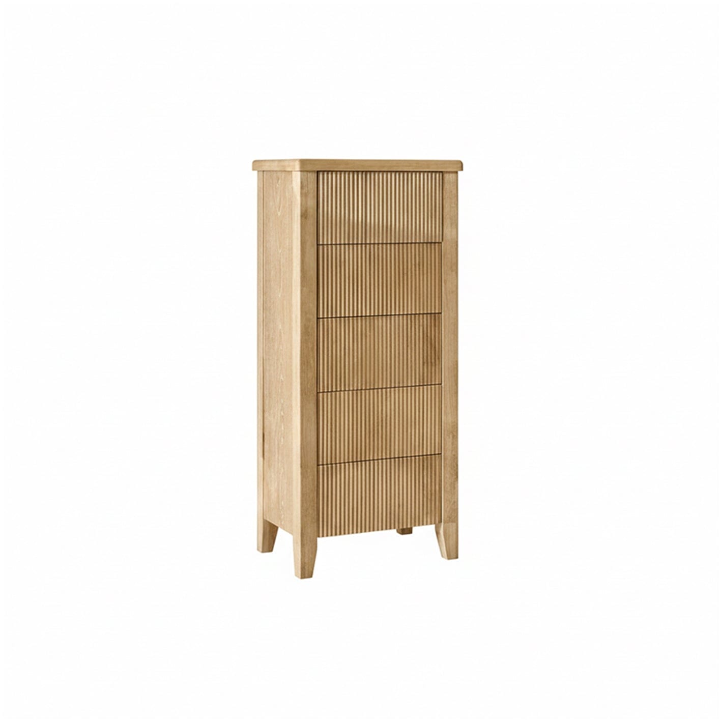 Raleigh 5 Drawer Tallboy - Whitewash - Laura James 