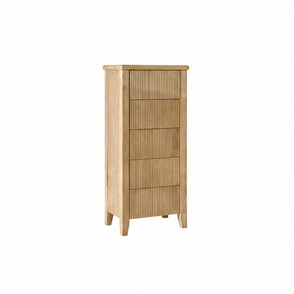 Raleigh 5 Drawer Tallboy - Whitewash - Laura James 
