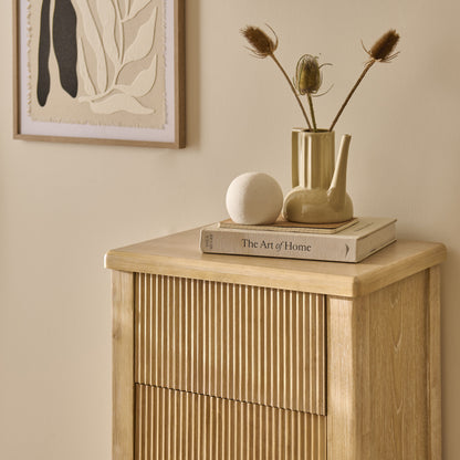 Raleigh 5 Drawer Tallboy - Whitewash - Laura James 