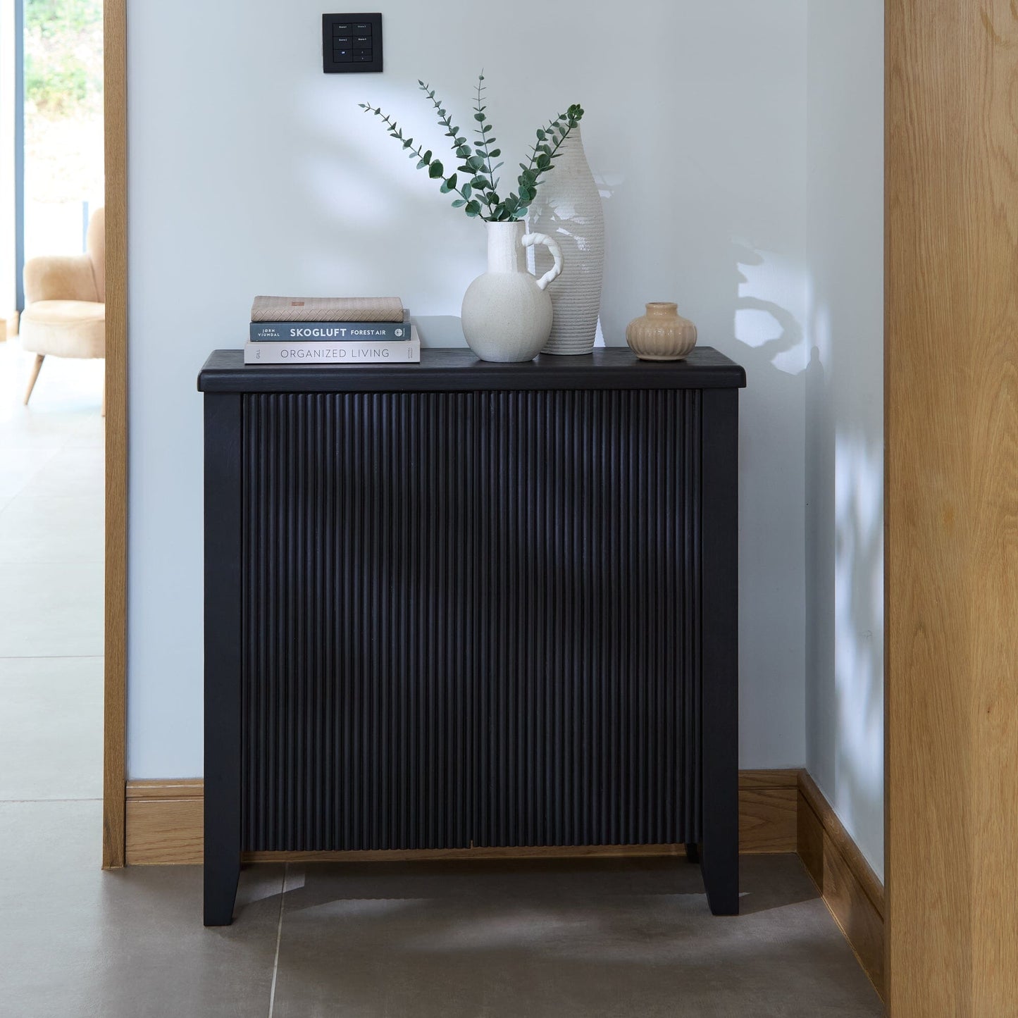 Raleigh 2 Door Small Sideboard - Black Oak - Laura James