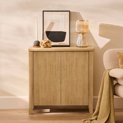 Raleigh 2 Door Small Sideboard - Whitewash - Laura James 