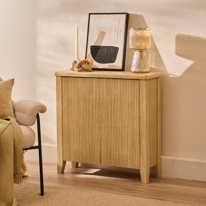 Raleigh 2 Door Small Sideboard - Whitewash - Laura James 