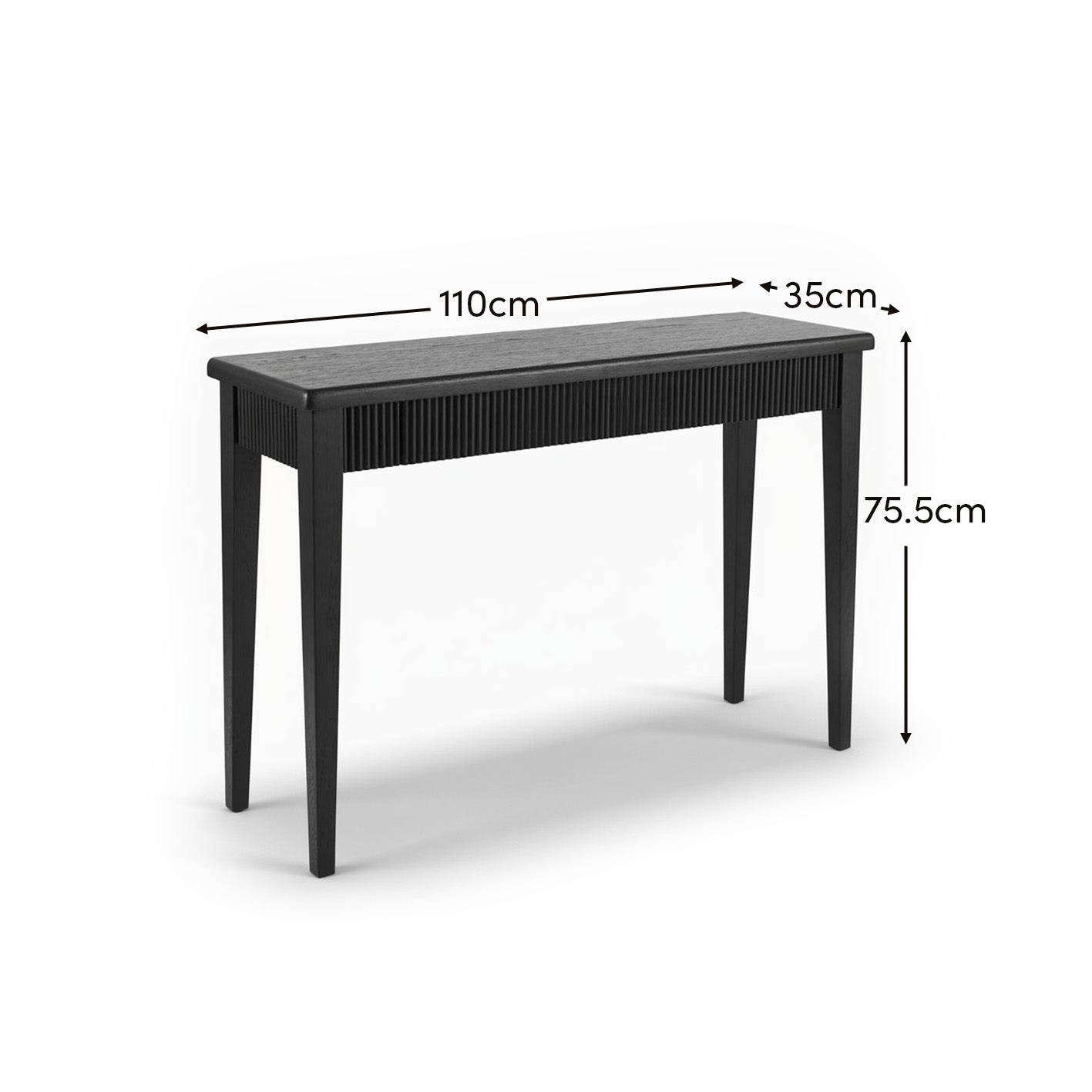 Raleigh Black Console Table - Laura James