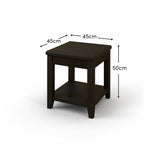 Raleigh Black Oak Side Table - Laura James