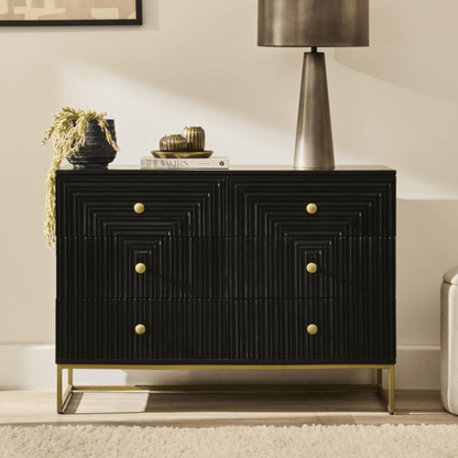 Rayna_105cm_6_Drawer_Chest_of_Drawers_Jet_Black - Laura James