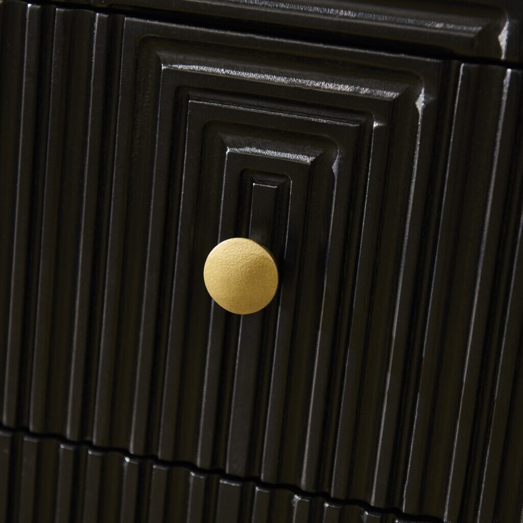 Rayna 6 Drawer Chest of Drawers - Jet Black - Laura James 