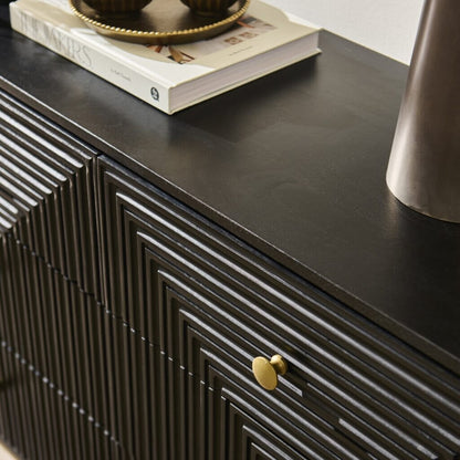 Rayna 6 Drawer Chest of Drawers - Jet Black - Laura James 
