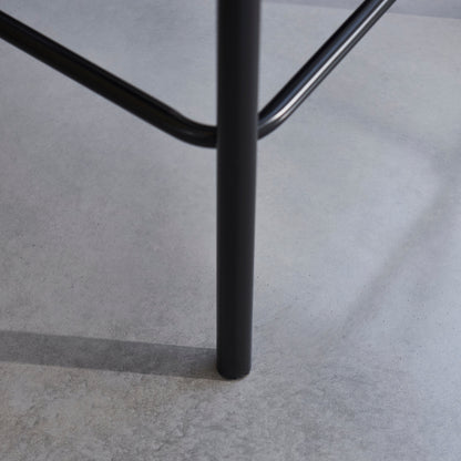 Reagan Almond Brown Bar Stool - Metal Legs - Laura James