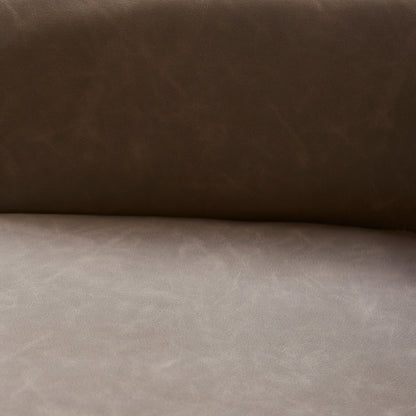 Reagan Almond Brown Bar Stool - Metal Legs - Laura James