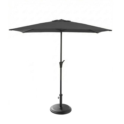 Rectangular 2x3m Grey Parasol with 25kg Parasol Base - Black Concrete - Laura James