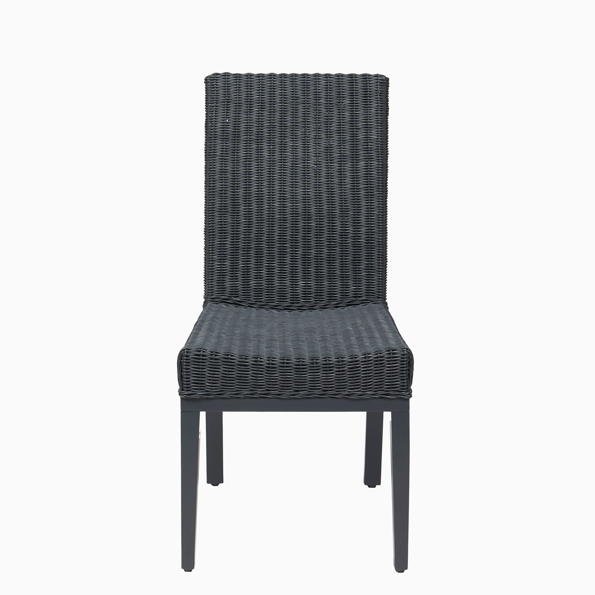 Reid Slate Grey Dining Chair - Set of 2 - Mindi Wood Legs - Laura James 