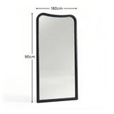 Rendall 180x90cm Wooden Mirror - Black Paulownia - Laura James