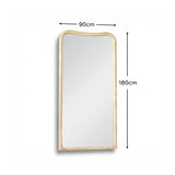 Rendall 180x90cm Wooden Mirror - Whitewash Paulownia - Laura James