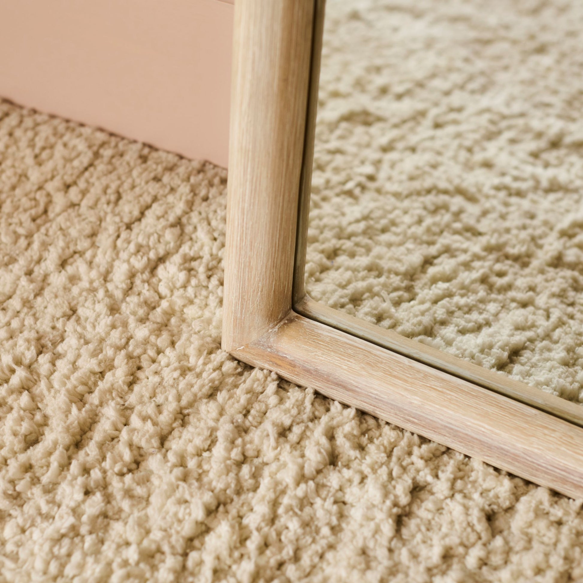 Rendall 180x90cm Wooden Mirror - Whitewash Paulownia - Laura James