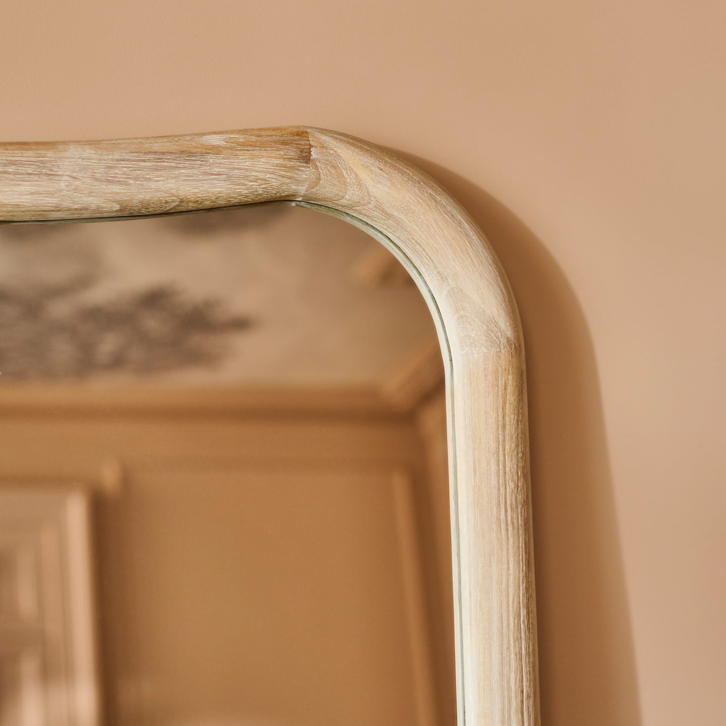 Rendall 180x90cm Wooden Mirror - Whitewash Paulownia - Laura James