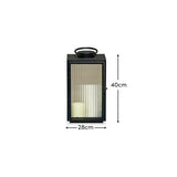 Revesby 40cm Lantern - Black Metal - Laura James