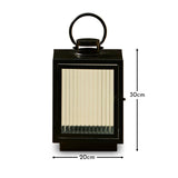 Revesby 30cm Lantern - Black Metal - Laura James 