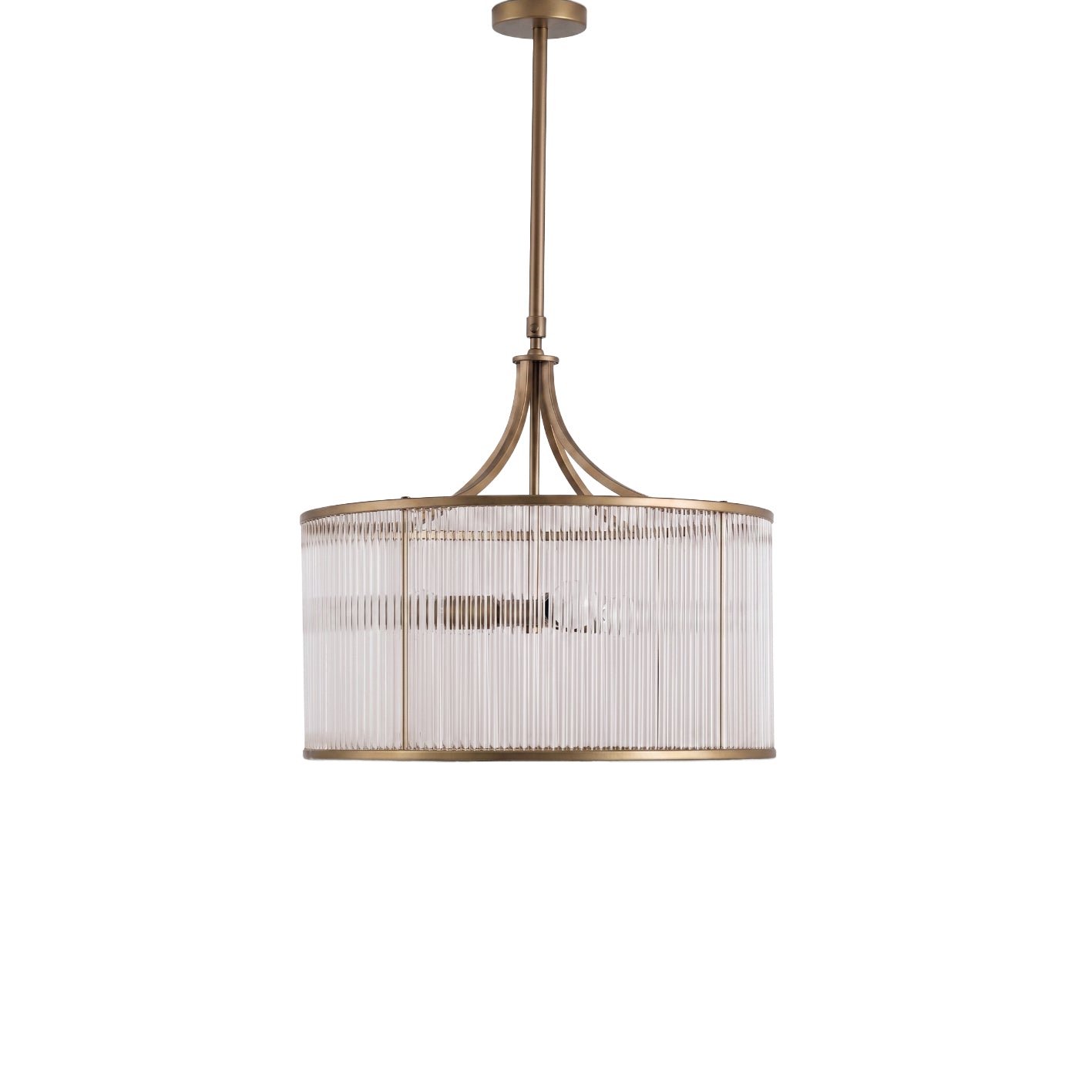 Richmond 60cm Glass Chandelier - Patina Gold - Laura James 