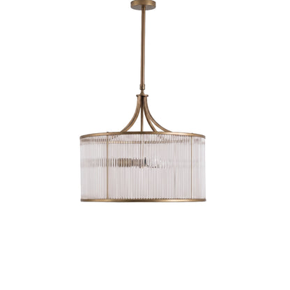 Richmond 60cm Glass Chandelier - Patina Gold - Laura James 