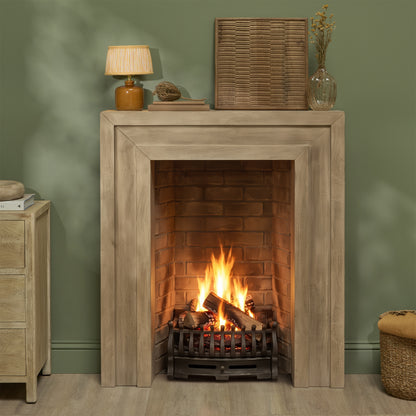 Riley 100cm  Fireplace Surround - Almond Brown - Laura James 