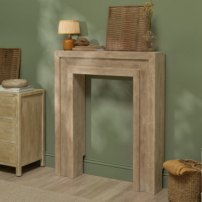Riley 100cm  Fireplace Surround - Almond Brown - Laura James 