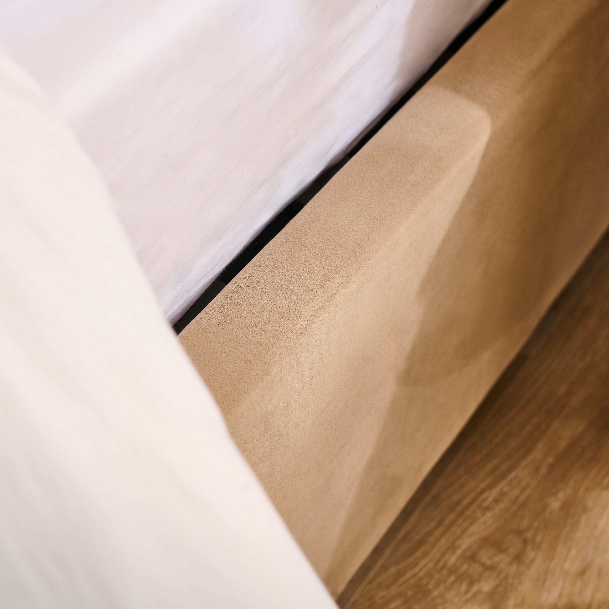 Robyn King Ottoman Bed - Driftwood - Laura James 