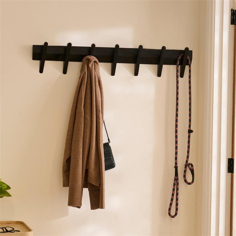 Roe Large Black Oak Coat Rack – Laura James