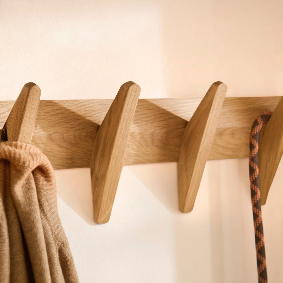 Roe Small Pale Oak Coat Rack – Laura James