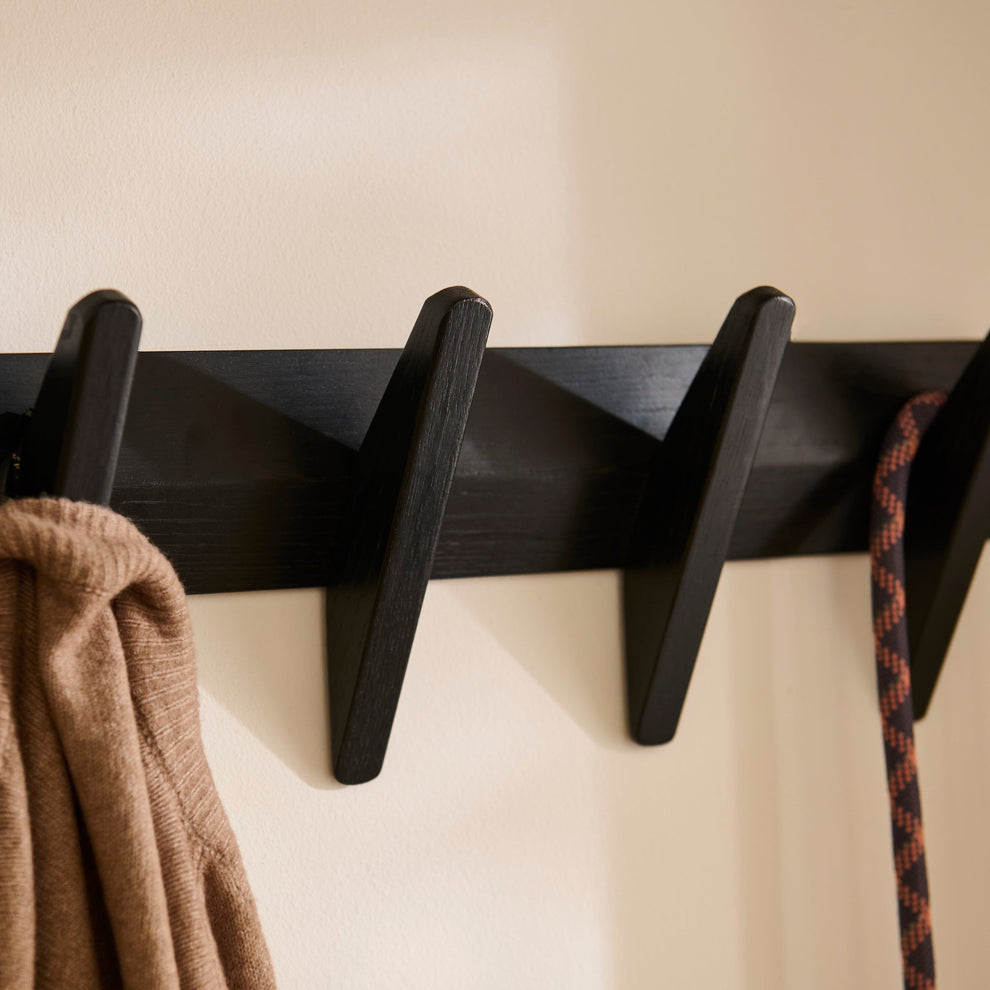 Roe Small Coat Rack - Black Oak - Laura James