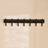 Roe Large Black Oak Coat Rack - Laura James