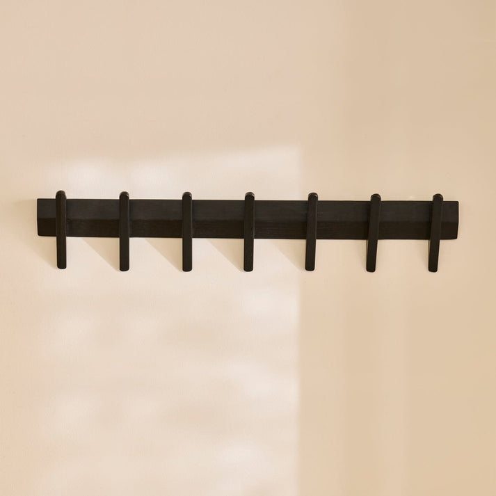 Roe Large Black Oak Coat Rack – Laura James