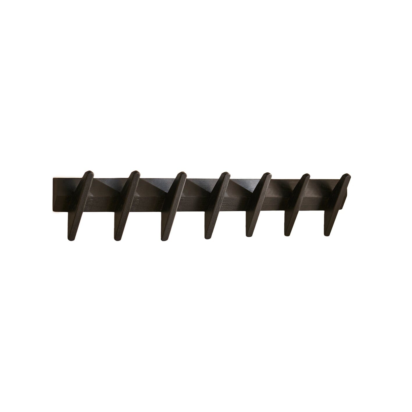 Roe Large Black Oak Coat Rack - Laura James