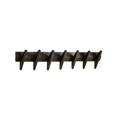 Roe Large Black Oak Coat Rack - Laura James